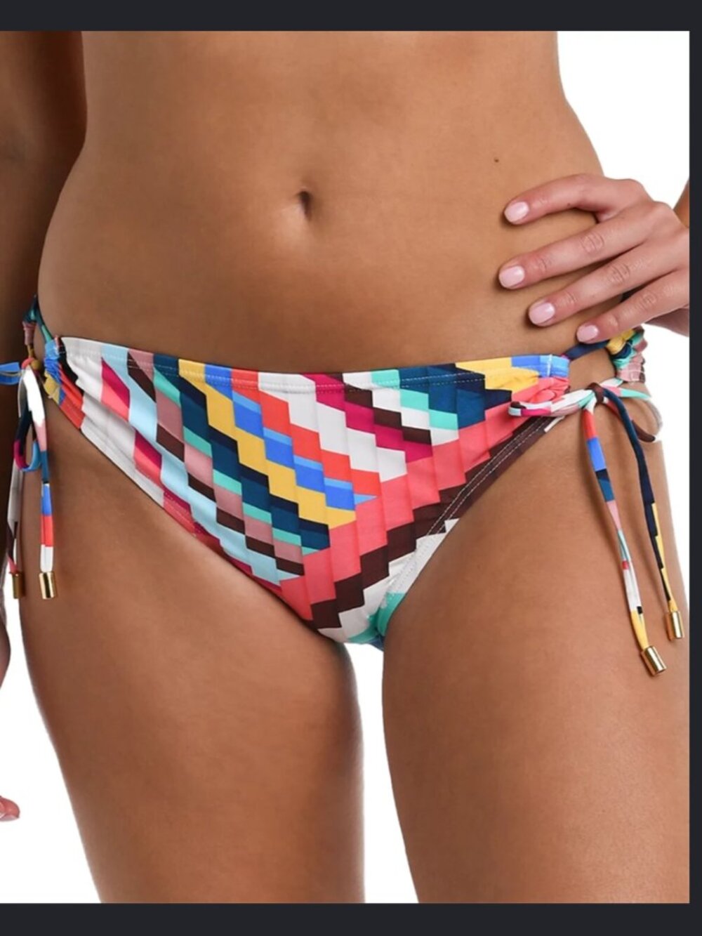 La Blanca Slice of Paradise Adjustable Loop Hipster Bikini Bottoms – Size 16 (NW